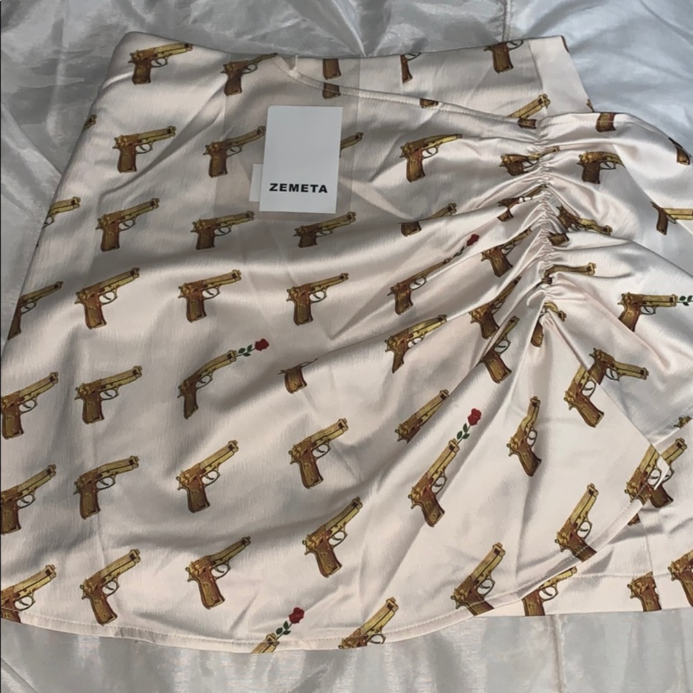 Revolve Zeneca rosegun mini skirt